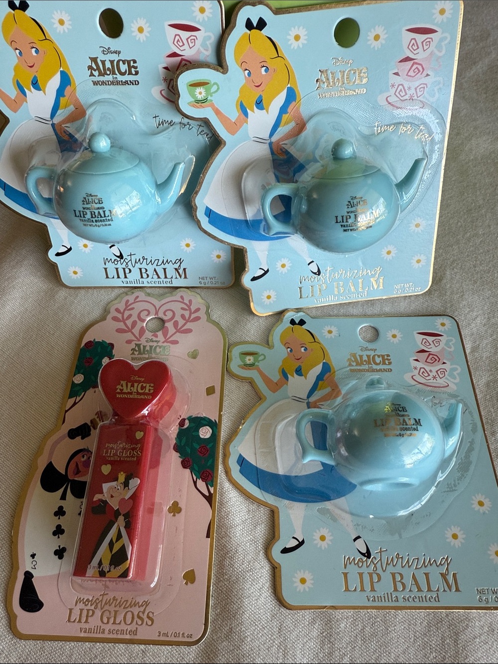 Disney Alice in wonderland mini teapot lip balm Queen Hearts Viral TikTok